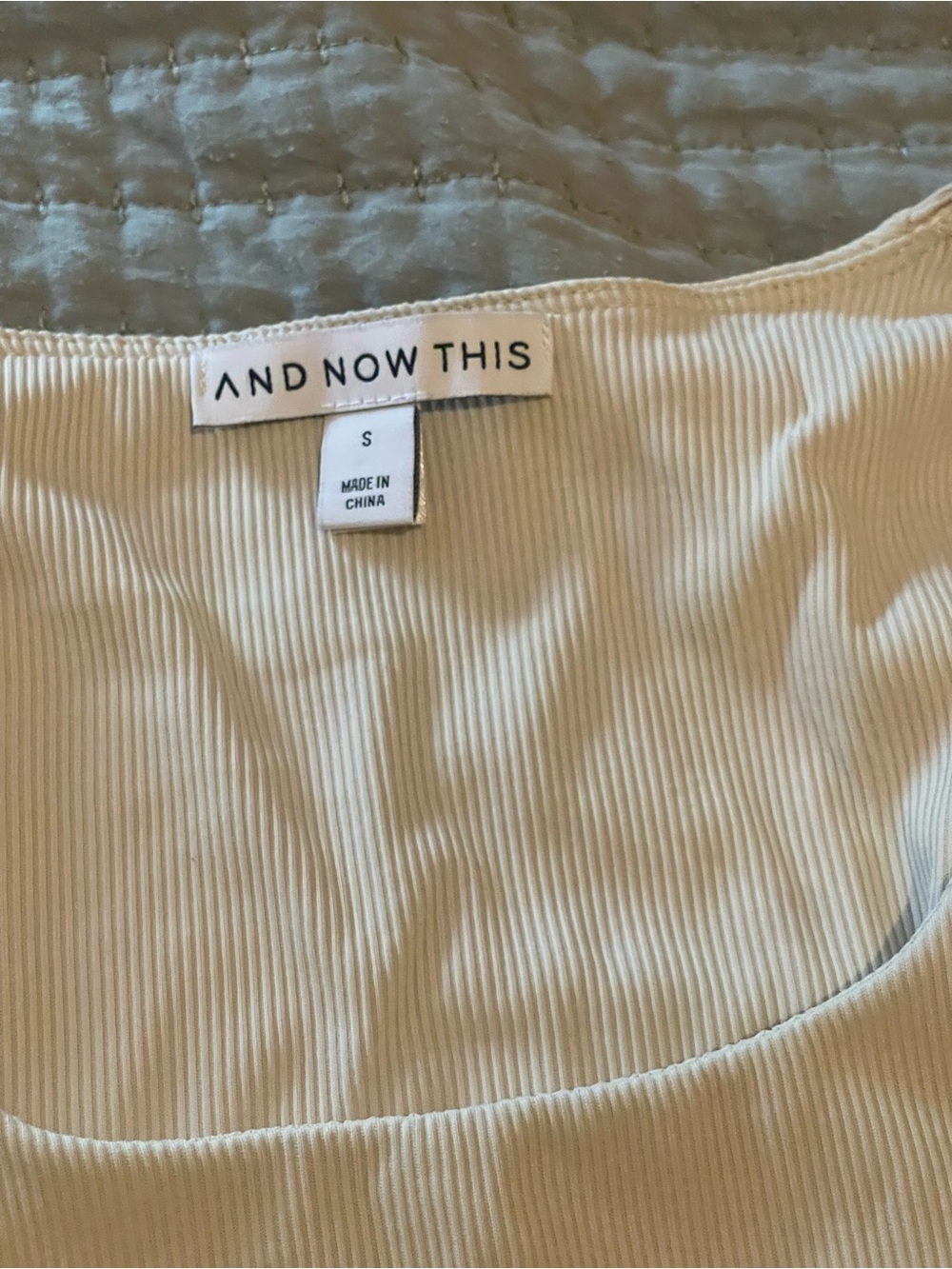 And Now This Beige Long Sleeve Scoop Neck Bodysuit - Picture 3 of 3